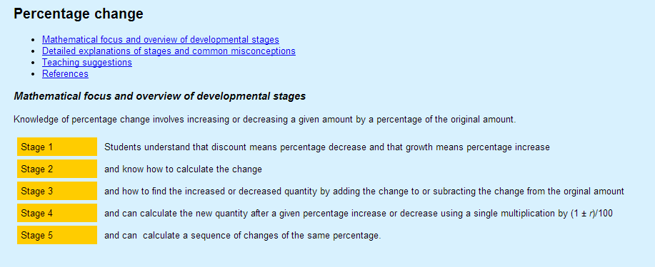 DEvelopmental Stages_ Percentage Change